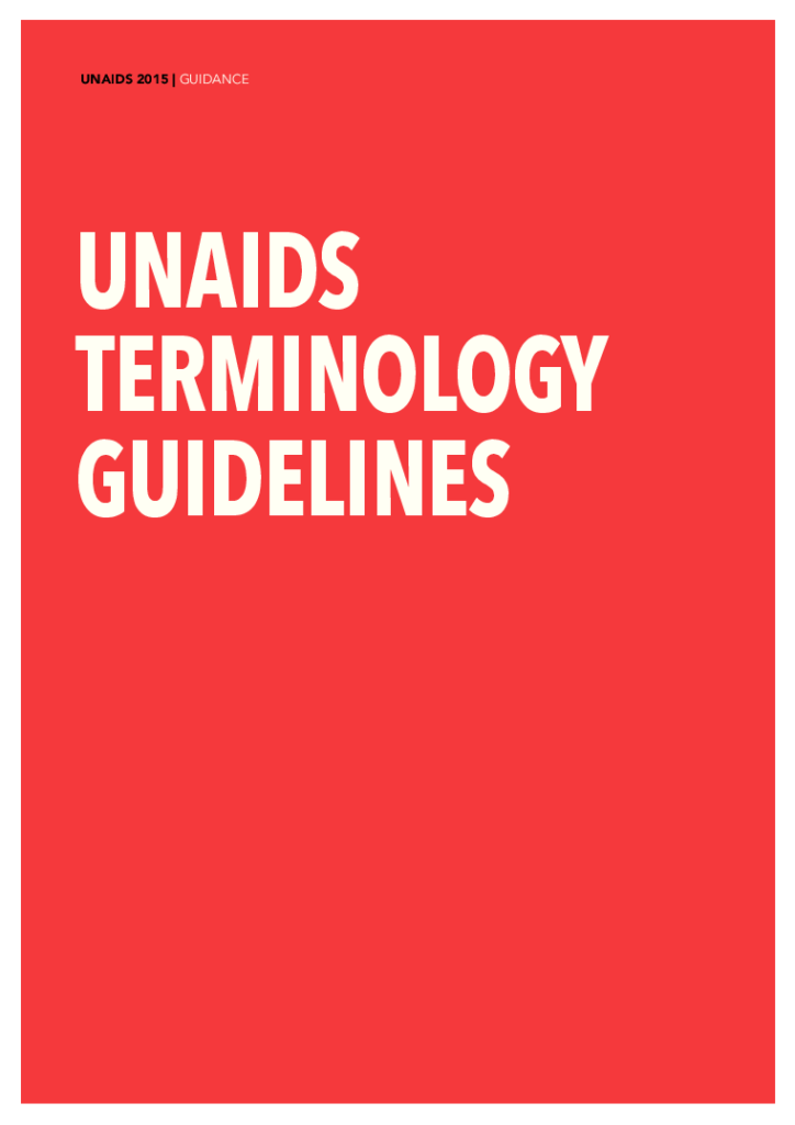 UNAIDS Terminology Guidelines